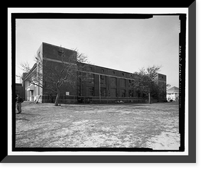 Historic Framed Print, U.S. Naval Air Station, Assembly & Repair Shop, East Avenue, Pensacola, Escambia County, FL - 10,  17-7/8" x 21-7/8"