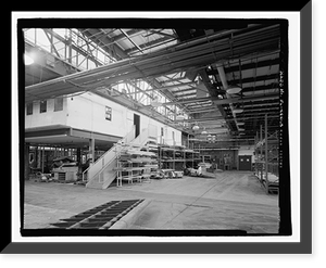 Historic Framed Print, U.S. Naval Air Station, Assembly & Repair Shop, East Avenue, Pensacola, Escambia County, FL - 18,  17-7/8" x 21-7/8"