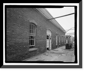 Historic Framed Print, U.S. Naval Air Station, Blacksmith Shop, South Avenue, Pensacola, Escambia County, FL - 5,  17-7/8" x 21-7/8"