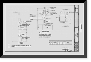 Historic Framed Print, U.S. Naval Air Station, Blacksmith Shop, South Avenue, Pensacola, Escambia County, FL - 17,  17-7/8" x 21-7/8"