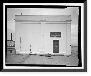 Historic Framed Print, U.S. Naval Air Station, Locomotive Shed, South Avenue, Pensacola, Escambia County, FL - 7,  17-7/8" x 21-7/8"