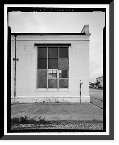 Historic Framed Print, U.S. Naval Air Station, Locomotive Shed, South Avenue, Pensacola, Escambia County, FL - 10,  17-7/8" x 21-7/8"