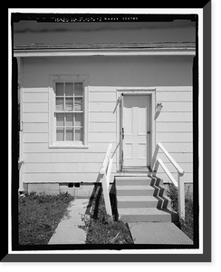 Historic Framed Print, U.S. Naval Air Station, Servant's Quarters Q-4C, Q-4 North Avenue, Pensacola, Escambia County, FL - 7,  17-7/8" x 21-7/8"