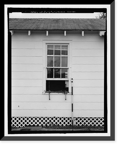 U.S. Naval Air Station, Servant's Quarters Q-6C, Q-6 North Avenue, Pensacola, Escambia County, FL - 9, Historic Reproduction