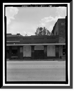 Historic Framed Print, Aspinwall-Perkins-Hires Building, U.S. Highway 341, 50 feet southeast of Carter Aven, Odum, Wayne County, GA,  17-7/8" x 21-7/8"
