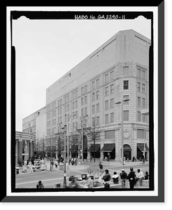 Historic Framed Print, Rich's Downtown Department Store, 45 Broad Street, Atlanta, Fulton County, GA - 11,  17-7/8" x 21-7/8"