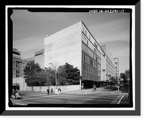 Historic Framed Print, Rich's Downtown Department Store, 45 Broad Street, Atlanta, Fulton County, GA - 17,  17-7/8" x 21-7/8"