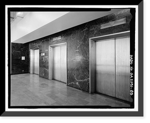 Historic Framed Print, Rich's Downtown Department Store, 45 Broad Street, Atlanta, Fulton County, GA - 83,  17-7/8" x 21-7/8"