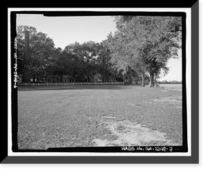 Historic Framed Print, Richmond Hill Plantation, East of Richmond Hill on Ford Neck Road, Richmond Hill, Bryan County, GA - 7,  17-7/8" x 21-7/8"