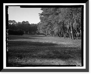 Historic Framed Print, Richmond Hill Plantation, East of Richmond Hill on Ford Neck Road, Richmond Hill, Bryan County, GA - 19,  17-7/8" x 21-7/8"