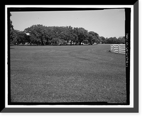 Historic Framed Print, Richmond Hill Plantation, Caretaker's House, East of Richmond Hill on Ford Neck Road, Richmond Hill, Bryan County, GA,  17-7/8" x 21-7/8"