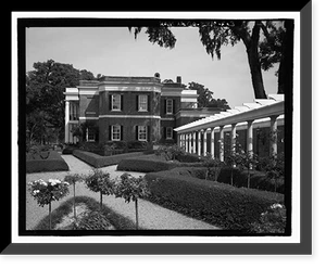 Historic Framed Print, Richmond Hill Plantation, Ford Mansion, East of Richmond Hill on Ford Neck Road, Richmond Hill, Bryan County, GA - 3,  17-7/8" x 21-7/8"
