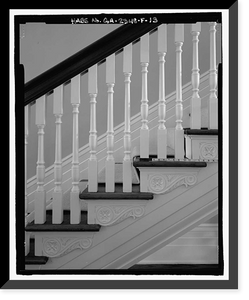 Historic Framed Print, Richmond Hill Plantation, Ford Mansion, East of Richmond Hill on Ford Neck Road, Richmond Hill, Bryan County, GA - 13,  17-7/8" x 21-7/8"