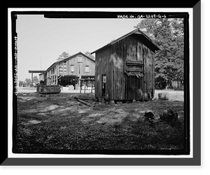 Historic Framed Print, Richmond Hill Plantation, Cherry Hill Lettuce Shed, East of Richmond Hill on Ford Neck Road, Richmond Hill, Bryan County, GA - 6,  17-7/8" x 21-7/8"