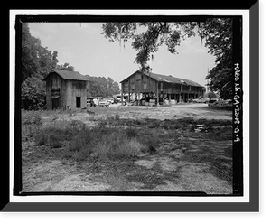 Historic Framed Print, Richmond Hill Plantation, Cherry Hill Lettuce Shed, East of Richmond Hill on Ford Neck Road, Richmond Hill, Bryan County, GA - 9,  17-7/8" x 21-7/8"