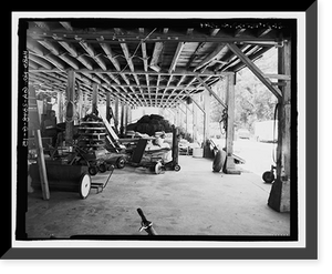 Historic Framed Print, Richmond Hill Plantation, Cherry Hill Lettuce Shed, East of Richmond Hill on Ford Neck Road, Richmond Hill, Bryan County, GA - 15,  17-7/8" x 21-7/8"