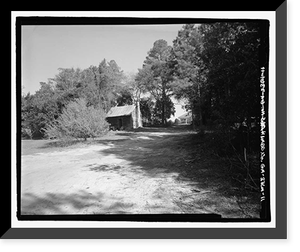 Historic Framed Print, Free Cabin, State Route 121-U.S. Highway 25-Peach Orchard Road, Hephzibah, Richmond County, GA - 11,  17-7/8" x 21-7/8"