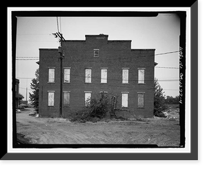 Historic Framed Print, Atlantic Coastline Railroad Freight Warehouse, 1 Ninth Street, Augusta, Richmond County, GA - 4,  17-7/8" x 21-7/8"