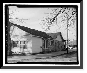 Historic Framed Print, H. Pat Brannen House, 335 South Main Street, Statesboro, Bulloch County, GA - 6,  17-7/8" x 21-7/8"