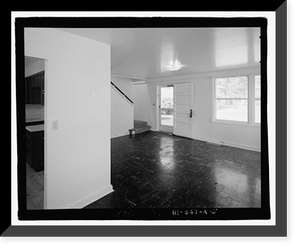 Historic Framed Print, U.S. Naval Base, Pearl Harbor, Housing Area 1, Two-Story Duplex Type, Bounded by Kamehameha Highway, Plantation Drive, South Avenue, Pearl City, Honolulu County, HI - 5,  17-7/8" x 21-7/8"