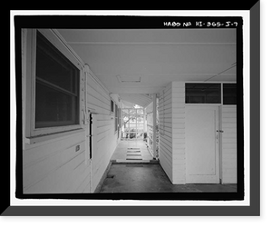 Historic Framed Print, U.S. Naval Base, Pearl Harbor, Naval Housing Area Makalapa, Junior Officers' Quarters Type J, Makin Place, & Halawa, Makalapa, & Midway Drives, Pearl City, Honolulu County, HI - 7,  17-7/8" x 21-7/8"