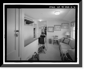 Historic Framed Print, U.S. Naval Base, Pearl Harbor, Naval Housing Area Makalapa, Junior Officers' Quarters Type K, Makin Place, & Halawa, Makalapa, & Midway Drives, Pearl City, Honolulu County, HI - 6,  17-7/8" x 21-7/8"