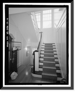 Historic Framed Print, U.S. Naval Base, Pearl Harbor, Naval Housing Area Hospital Point, Commanding Officer's Quarters, 6-8 First Street, Pearl City, Honolulu County, HI - 12,  17-7/8" x 21-7/8"