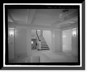 Historic Framed Print, U.S. Naval Base, Pearl Harbor, Naval Housing Area Hale Alii, Officers' Quarters Two Story Type, 1-5, 7-8 Hale Alii Avenue, Pearl City, Honolulu County, HI - 5,  17-7/8" x 21-7/8"