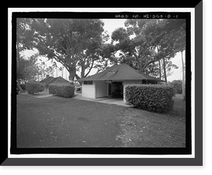 Historic Framed Print, U.S. Naval Base, Pearl Harbor, Naval Housing Area Pearl City Peninsula, Uyehara House & Garage, 1038 Ashley Avenue, Pearl City, Honolulu County, HI,  17-7/8" x 21-7/8"