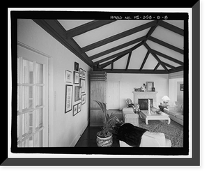 Historic Framed Print, U.S. Naval Base, Pearl Harbor, Naval Housing Area Pearl City Peninsula, Uyehara House & Garage, 1038 Ashley Avenue, Pearl City, Honolulu County, HI - 8,  17-7/8" x 21-7/8"