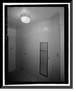 Historic Framed Print, U.S. Naval Base, Pearl Harbor, Naval Housing Area Pearl City Peninsula, House & Garage, 346 Laniwai Avenue, Pearl City, Honolulu County, HI - 9,  17-7/8" x 21-7/8"