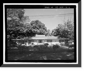 Historic Framed Print, U.S. Naval Base, Pearl Harbor, Naval Housing Area Pearl City Peninsula, Defense Housing Project Type 47, 310 & 318 Laniwai Avenues, Pearl City, Honolulu County, HI - 2,  17-7/8" x 21-7/8"