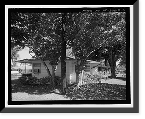 Historic Framed Print, U.S. Naval Base, Pearl Harbor, Naval Housing Area Pearl City Peninsula, Defense Housing Project Type 47, 310 & 318 Laniwai Avenues, Pearl City, Honolulu County, HI - 3,  17-7/8" x 21-7/8"