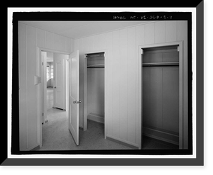 Historic Framed Print, U.S. Naval Base, Pearl Harbor, Naval Housing Area Pearl City Peninsula, Defense Housing Project Type 47A, 308 Laniwai Avenue, Pearl City, Honolulu County, HI - 7,  17-7/8" x 21-7/8"