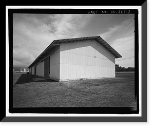 Historic Framed Print, U.S. Naval Base, Pearl Harbor, Practice Bomb Storehouse, Yorktown Boulevard northeast of Saratoga Boulevard, Pearl City, Honolulu County, HI - 3,  17-7/8" x 21-7/8"