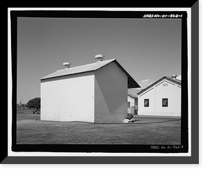 Historic Framed Print, U.S. Naval Base, Pearl Harbor, Pyrotechnic Magazine, Kingfisher Street flanked by Ranger Loop & Wasp Boulevard, Pearl City, Honolulu County, HI - 3,  17-7/8" x 21-7/8"