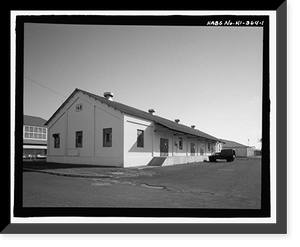 Historic Framed Print, U.S. Naval Base, Pearl Harbor, Small Arms Magazine Type, Wasp Boulevard between Kingfisher & Avocet Streets, Pearl City, Honolulu County, HI,  17-7/8" x 21-7/8"
