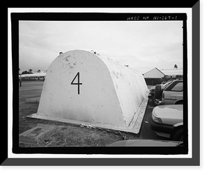 Historic Framed Print, U.S. Naval Base, Pearl Harbor, Dispensary & Casualty Station, Bishop Point, northwest of intersection of Vickers Avenue & Fort Kamehameha Road, Pearl City, Honolulu County, HI,  17-7/8" x 21-7/8"