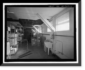 Historic Framed Print, U.S. Naval Base, Pearl Harbor, Link Trainer Building, Near intersection of Enterprise Street & Intrepid Boulevard, Pearl City, Honolulu County, HI - 4,  17-7/8" x 21-7/8"