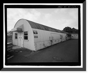 Historic Framed Print, U.S. Naval Base, Pearl Harbor, Fleet Radio Unit Pacific Additional Office Building, Makalapa Administrative Area, between Makalapa Drive & Luapele Road, Pearl City, Honolulu County, HI,  17-7/8" x 21-7/8"