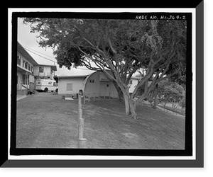 Historic Framed Print, U.S. Naval Base, Pearl Harbor, Fleet Radio Unit Pacific Additional Office Building, Makalapa Administrative Area, between Makalapa Drive & Luapele Road, Pearl City, Honolulu County, HI - 2,  17-7/8" x 21-7/8"