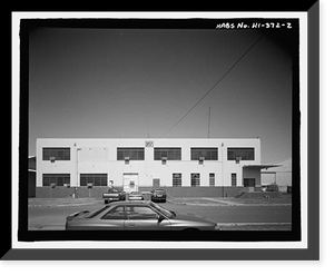Historic Framed Print, U.S. Naval Base, Pearl Harbor, Fleet Squadron Storehouse, Avocet Street between Wasp Boulevard & Ranger Loop, Pearl City, Honolulu County, HI - 2,  17-7/8" x 21-7/8"