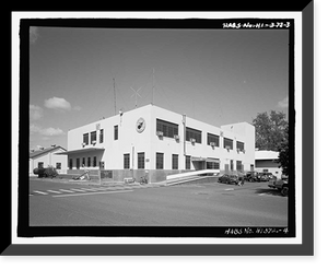 Historic Framed Print, U.S. Naval Base, Pearl Harbor, Fleet Squadron Storehouse, Avocet Street between Wasp Boulevard & Ranger Loop, Pearl City, Honolulu County, HI - 4,  17-7/8" x 21-7/8"