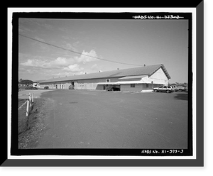 Historic Framed Print, U.S. Naval Base, Pearl Harbor, Storehouse, Hornet Avenue between Hammonds Port & Independence Streets, Pearl City, Honolulu County, HI - 3,  17-7/8" x 21-7/8"