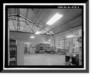 Historic Framed Print, U.S. Naval Base, Pearl Harbor, Storehouse, Hornet Avenue between Hammonds Port & Independence Streets, Pearl City, Honolulu County, HI - 5,  17-7/8" x 21-7/8"