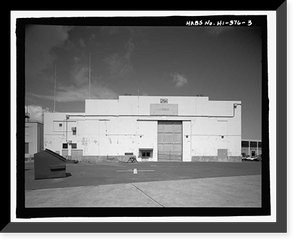 Historic Framed Print, U.S. Naval Base, Pearl Harbor, Storehouse Extension, Gannet Street between Lexington Boulevard & parking lot, Pearl City, Honolulu County, HI - 3,  17-7/8" x 21-7/8"