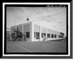Historic Framed Print, U.S. Naval Base, Pearl Harbor, Storehouse, Liscome Bay Street betweeen Gannet Street & Lexington Boulevard, Pearl City, Honolulu County, HI - 2,  17-7/8" x 21-7/8"