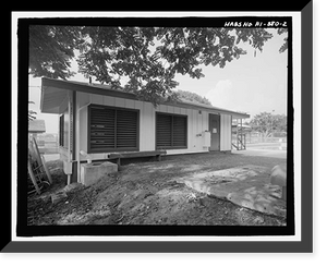 Historic Framed Print, U.S. Naval Base, Pearl Harbor, Officers' Swimming Pool, Saratoga Boulevard between Princeton Place & Lexington Boulevard, Pearl City, Honolulu County, HI - 2,  17-7/8" x 21-7/8"