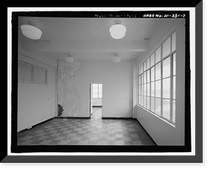 Historic Framed Print, U.S. Naval Base, Pearl Harbor, Fleet Air Base Dispensary, Hornet Avenue between Essex & Enterprise Streets, Pearl City, Honolulu County, HI - 9,  17-7/8" x 21-7/8"