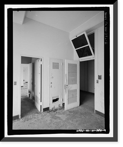 Historic Framed Print, U.S. Naval Base, Pearl Harbor, Bachelor Officers' Quarters, Saratoga Boulevard between Hancock Avenue & Yorktown Boulevard, Pearl City, Honolulu County, HI - 11,  17-7/8" x 21-7/8"